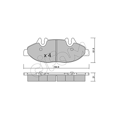 CIFAM 822-575-0 Bremsbeläge von Autoteile Gocht