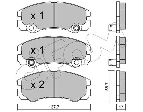 CIFAM 822-357-1 Bremsbeläge von Autoteile Gocht