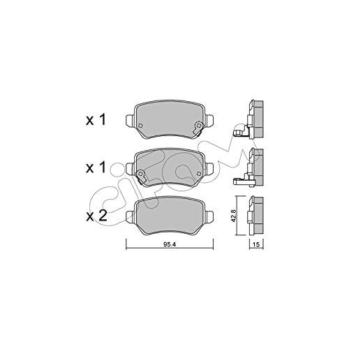 CIFAM 822-542-0 Bremsbeläge von Autoteile Gocht