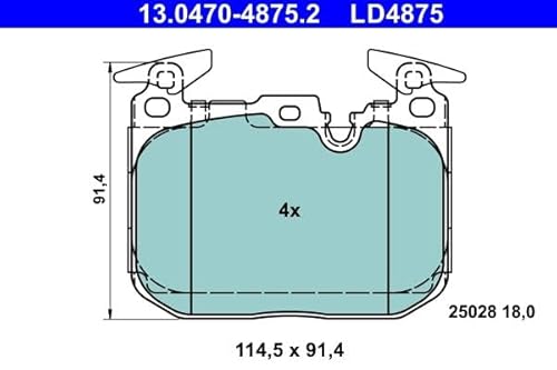 Bremsbeläge Satz Bremsklötze Scheibenbremse Vorne Kompatibel mit BMW F20 F21 2011-2019 von Autoteile Gocht von Autoteile Gocht