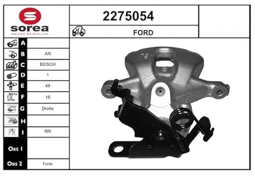 Bremssattel Bremszange Set u. Hinten Links/Rechts Kompatibel mit Ford Transit FA 2006-2014 von Autoteile Gocht von Autoteile Gocht