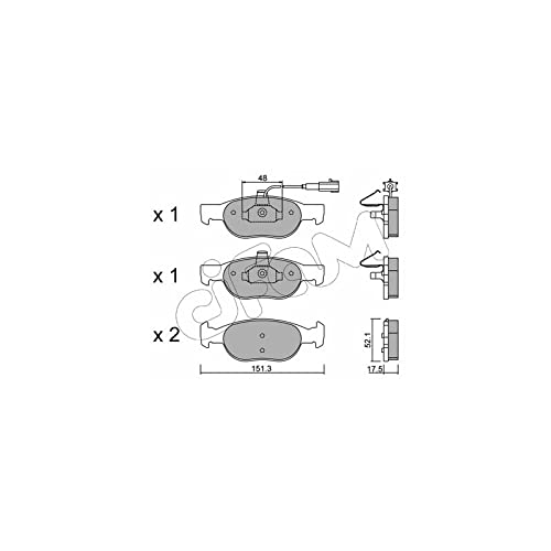 CIFAM 822-079-0 Bremsbeläge von Autoteile Gocht