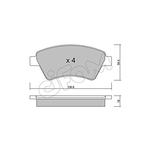 CIFAM 822-544-0 Bremsbeläge von Autoteile Gocht