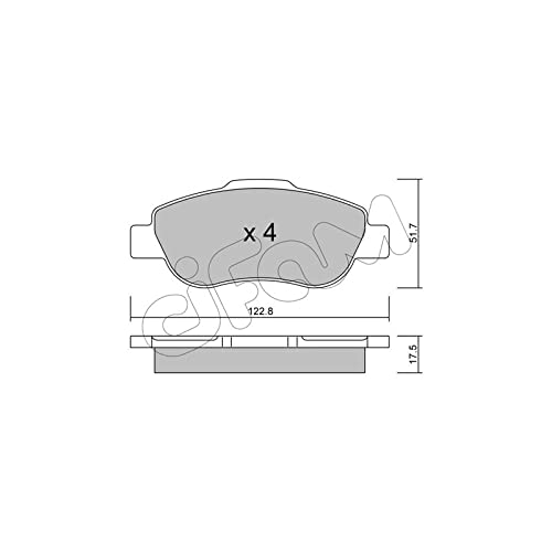 CIFAM 822-638-0 Bremsbeläge von Autoteile Gocht