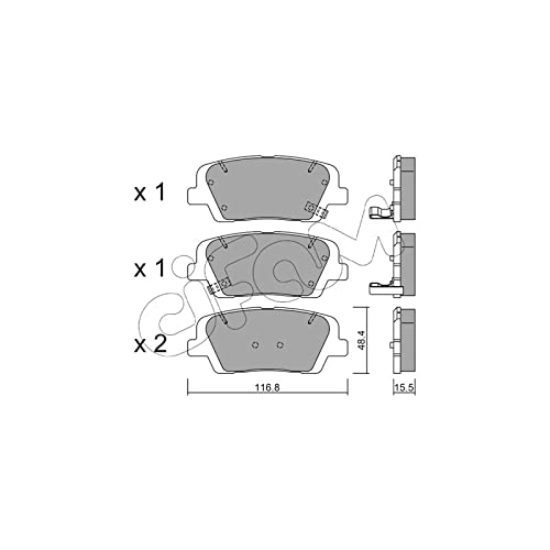 CIFAM 822-901-0 Bremsbeläge von Autoteile Gocht