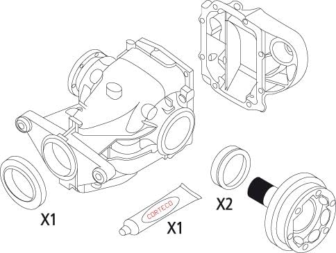 Dichtung Satz Differential Hinten Kompatibel mit BMW E46 Limo 1998-2005 von Autoteile Gocht von Autoteile Gocht