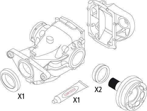 Dichtung Satz Differential Hinten Kompatibel mit BMW E81 2006-2011 von Autoteile Gocht von Autoteile Gocht