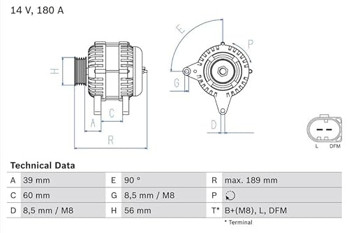 Lichtmaschine Generator Kompatibel mit VW Caddy IV SAA SAH 2015-2020 von Autoteile Gocht von Autoteile Gocht