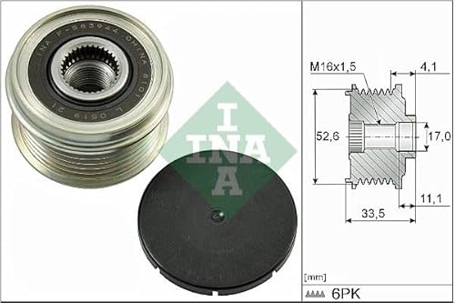 Generatorfreilauf Riemenscheibe Lichtmaschine Kompatibel mit Porsche 911 996 997 1997-2009 von Autoteile Gocht von Autoteile Gocht