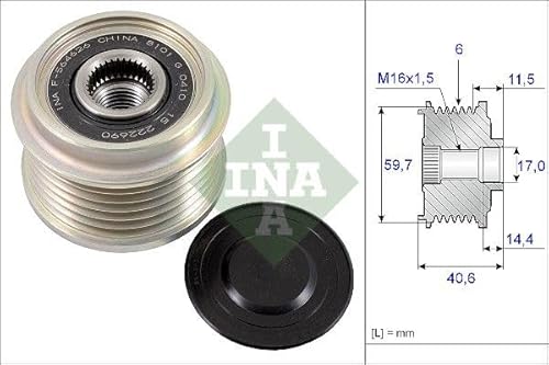 Generatorfreilauf Riemenscheibe Lichtmaschine Kompatibel mit Opel Astra J P10 2013-2015 von Autoteile Gocht von Autoteile Gocht