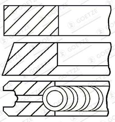 Kolbenringsatz Kompatibel mit VW Passat B5.5 B5 3BG 2000-2005 von Autoteile Gocht von Autoteile Gocht