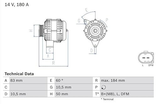 Lichtmaschine Generator Kompatibel mit Mercedes C215 Coupe 2002-2006 von Autoteile Gocht von Autoteile Gocht