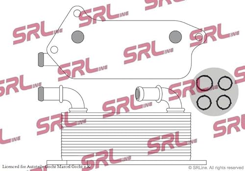 Ölkühler für Motoröl Aluminium Kompatibel mit Saab 9-3 Ys3F 02-15 von Autoteile Gocht