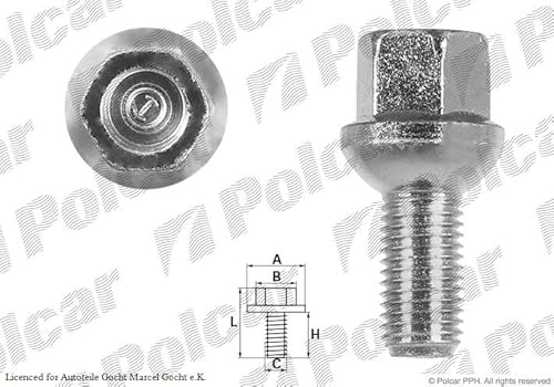 Radschrauben Kompatibel mit Audi VW Seat A2 90 B2 1973-2005 von Autoteile Gocht von Autoteile Gocht