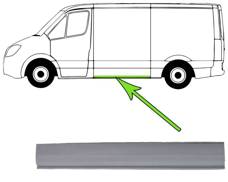 Seitenwand Reparaturblech Links Kompatibel mit Citroen Jumper I 230P 244 1994-2006 von Autoteile Gocht von Autoteile Gocht