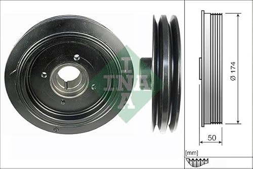 Riemenscheibe Kurbelwelle Kompatibel mit Mitsubishi Pajero II Canvas Top V2C V4C 1990-2000 von Autoteile Gocht von Autoteile Gocht