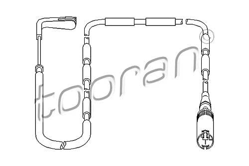 Sensor, Bremsbelagverschleiß Topran Hinten Kompatibel mit BMW E91 + E93 + E92 + E90 + E82 + E88 + E87 + E81 04-13 500997 von Autoteile Gocht