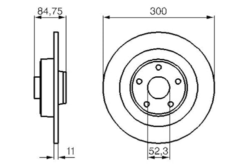 Set 2x Bremsscheibe Hinten Kompatibel mit Renault VEL Satis BJ0 2002-2009 von Autoteile Gocht von Autoteile Gocht