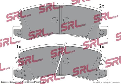 Set Bremsbeläge Scheibenbremse System Akebono Hinten Links/Rechts Kompatibel mit Toyota Corolla Limo 97-01 von Autoteile Gocht