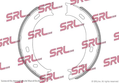 Set SRL Bremsbacken Trommelbremse Ø 160 mm Hinten Links/Rechts Kompatibel mit von Autoteile Gocht