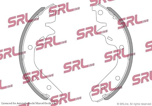 Set SRL Bremsbacken Trommelbremse Ø 200 mm Hinten Links/Rechts Kompatibel mit von Autoteile Gocht