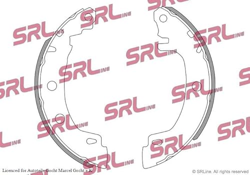 Set SRL Bremsbacken Trommelbremse Ø 203 mm Hinten Links/Rechts Kompatibel mit von Autoteile Gocht