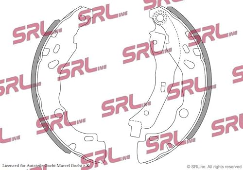 Set SRL Bremsbacken Trommelbremse Ø 203.2 mm Hinten Links/Rechts Kompatibel von Autoteile Gocht