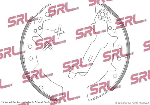 Set SRL Bremsbacken Trommelbremse Ø 228.6 mm Hinten Links/Rechts Kompatibel von Autoteile Gocht