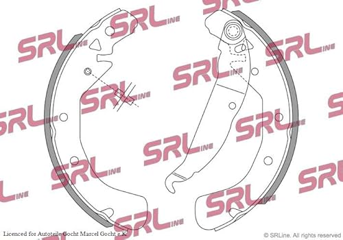 Set SRL Bremsbacken Trommelbremse Ø 228.6 mm Hinten Links/Rechts Kompatibel von Autoteile Gocht