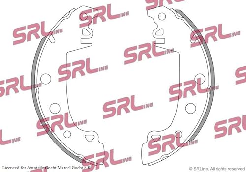 Set SRL Bremsbacken Trommelbremse Ø 229 mm Hinten Links/Rechts Kompatibel mit von Autoteile Gocht