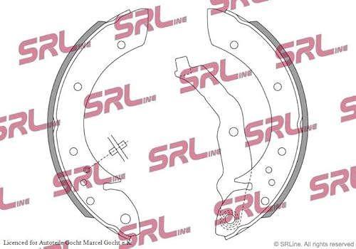 Set SRL Bremsbacken Trommelbremse Ø 229 mm Hinten Links/Rechts Kompatibel mit von Autoteile Gocht