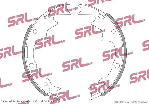 Set SRL Bremsbacken Trommelbremse Ø 229 mm Hinten Links/Rechts Kompatibel mit von Autoteile Gocht