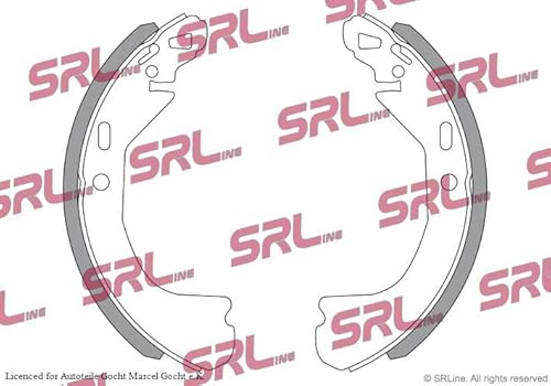 Set SRL Bremsbacken Trommelbremse Ø 254 mm Hinten Links/Rechts Kompatibel mit von Autoteile Gocht