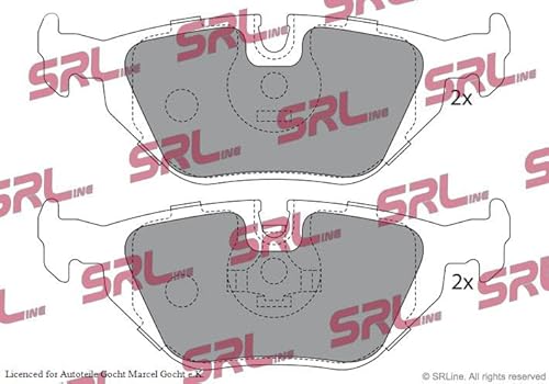 Set SRL Bremsbeläge Scheibenbremse System Teves Hinten Links/Rechts von Autoteile Gocht