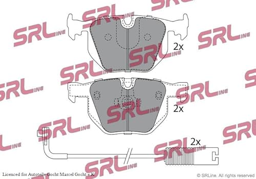 Set SRL Bremsbeläge Scheibenbremse System Teves Hinten Links/Rechts von Autoteile Gocht