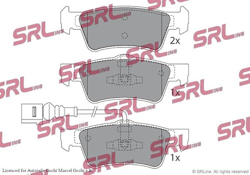 Set SRL Bremsbeläge Scheibenbremse System Teves Hinten Links/Rechts von Autoteile Gocht