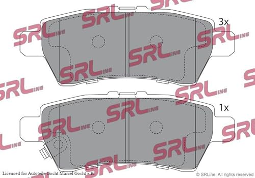 Set SRL Bremsbeläge Scheibenbremse System Tokico Hinten Links/Rechts von Autoteile Gocht