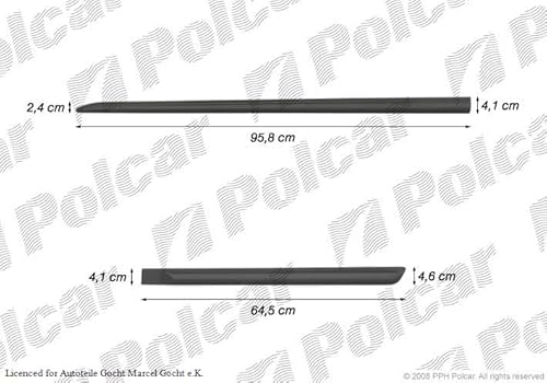 Set Zierleiste Schutzleiste für Tür Schwarz Kompatibel mit Fiat Abarth von Autoteile Gocht