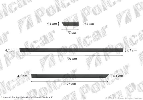 Set Zierleiste Schutzleiste für Tür Schwarz Kompatibel mit Opel 1994-2002 von von Autoteile Gocht