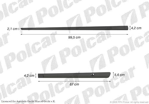 Set Zierleiste Schutzleiste für Tür Schwarz Kompatibel mit Opel Alfa Chevrolet von Autoteile Gocht