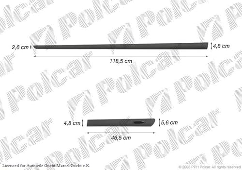 Set Zierleiste Schutzleiste für Tür Set u. Vorne Links/Rechts Kompatibel mit Renault Twingo I C06 2/3-Türer 2004-2007 von Autoteile Gocht von Autoteile Gocht