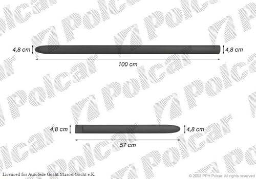 Set Zierleiste Schutzleiste für Tür Set u. Vorne Links/Rechts Kompatibel mit Skoda Fabia I Combi Kombi 2000-2007 von Autoteile Gocht von Autoteile Gocht