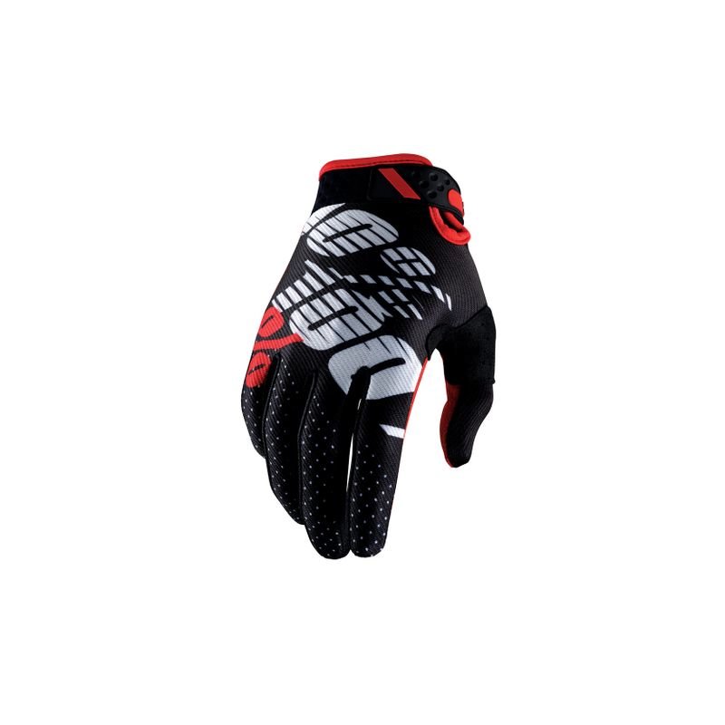 100% Ridefit Handschuhe schwarz-rot Gr. S von 100%