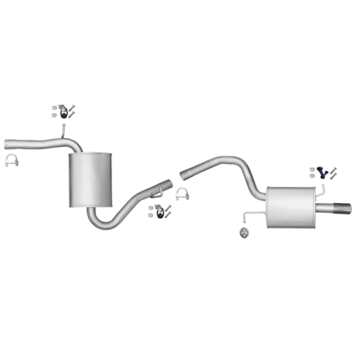 Audi A4 2,0 Fsi B6 8E2 Mittelschalldämpfer Endschalldämpfer Anbausatz