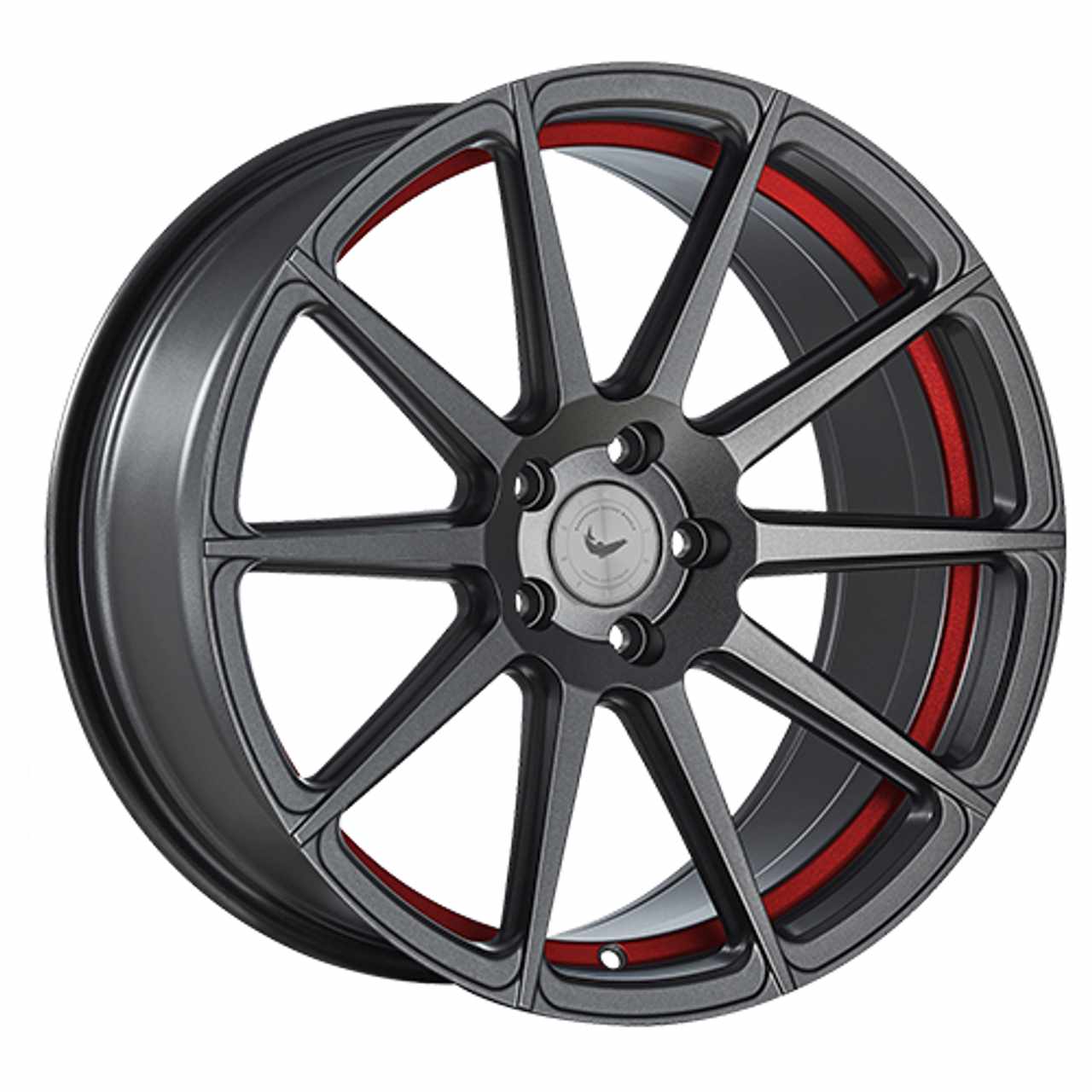 BARRACUDA PROJECT 2.0 Mattgunmetal/ undercut Color Trim rot 9.5Jx19 5x120 ET40