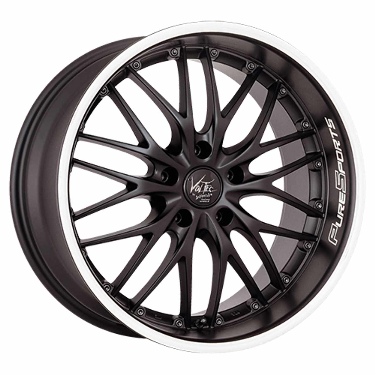 BARRACUDA VOLTEC T6 mattblack puresports color trim weiss 8.0Jx18 4x100 ET38