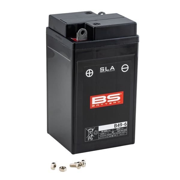 Batterie BS Battery 6V/10Ah, B49-6 für Vespa 125 TS/150 VL/160 GS/180 SS/180-200 Rally