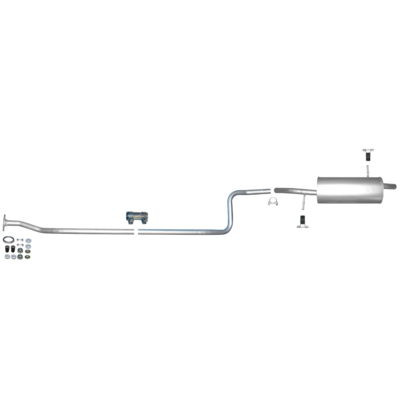 Citroen C3 1.1i Auspuff Auspuffanlage ab Kat Mittelrohr Endschalldämpfer