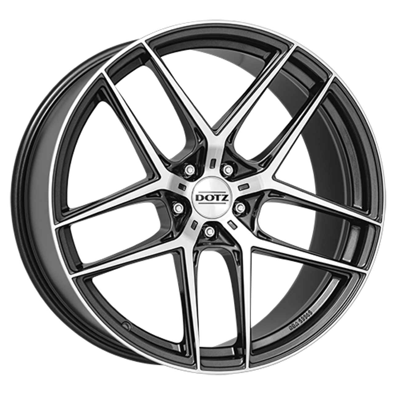 DOTZ LAGUNASECA DARK gunmetal frontpoliert 8.0Jx19 5x112 ET45