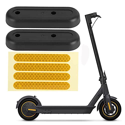 Fututech Kit Dekorative Hinterradabdeckung + Reflektierender Aufkleber für Segway Ninebot Max G30 G30D Elektroroller Zubehör Roller Ersatzteil von Fututech